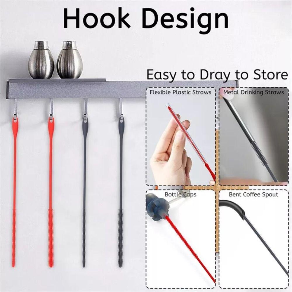 with Long Handle Pipe Cleaning Brush Household Baby Bottle Cleaner for Pacifier Brush