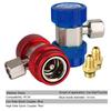 Adjustable Auto Repair Tools 2Pcs R134A High Low Car Air Conditioner Fluoride Converter Quick Coupler Connector Adapter