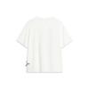 Li-Ning Badfive Graffiti Letter Loose Short Sleeve T-Shirt Unisex Tops Milk-White AHST519-1