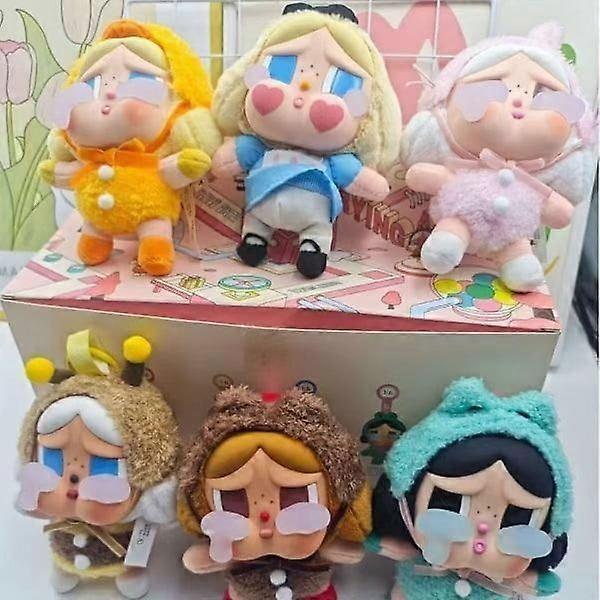 1-pack - plush blind box, crybaby, random design action figure, collector's edition crybaby