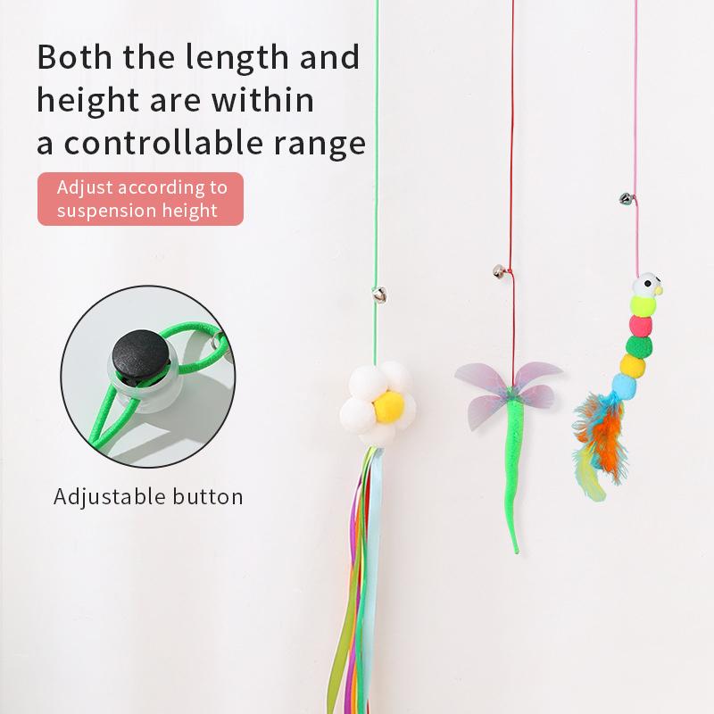 Interaktives Katzenspielzeug zum Aufhängen, Simulations-Katzenspielzeug, lustiges selbsthey, interaktives Spielzeug für Kätzchen, zum Spielen, Teaser, Zauberstab, Spielzeug, Katzenzubehör
