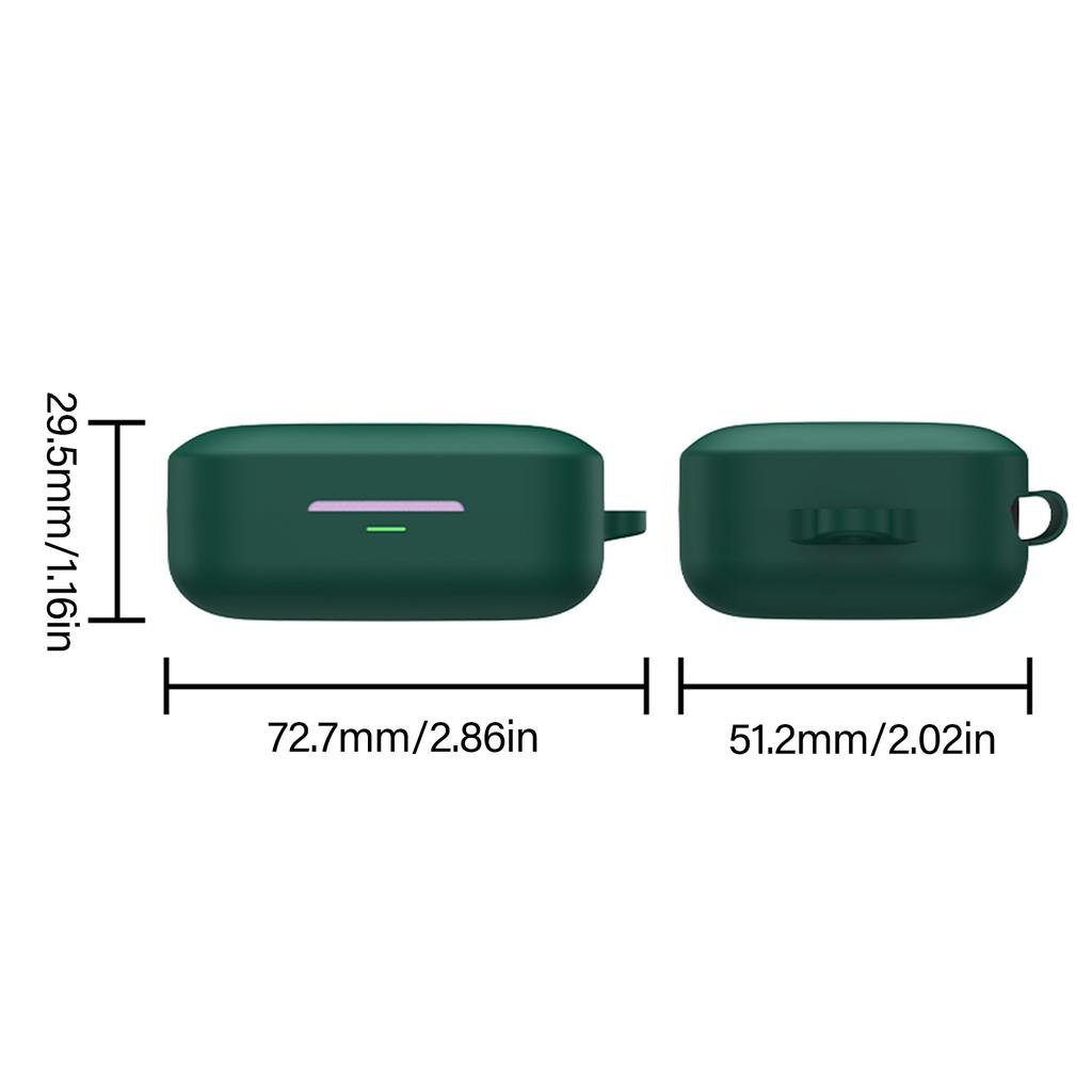 Flexible Silicone Earbuds Case for Buds Air7AntiImpact Design Metal Hook NonYellowing Precise Charging Port Cutout