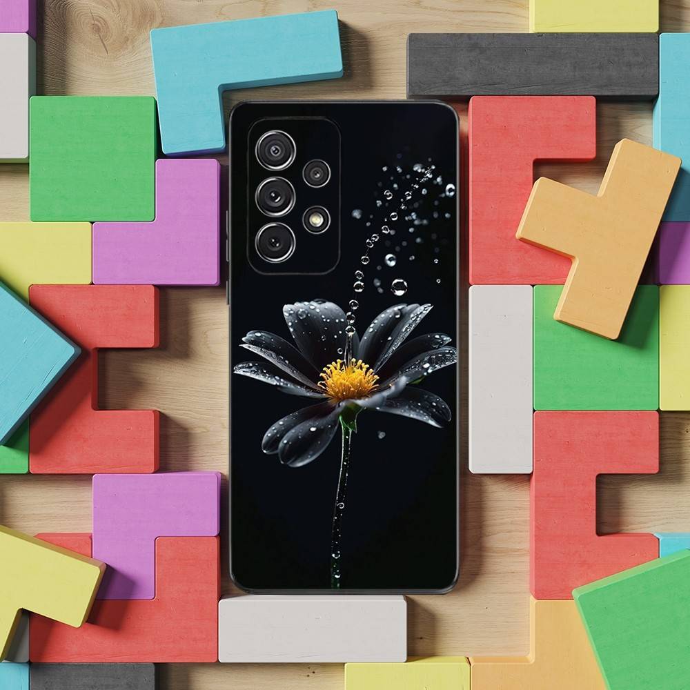 

Warmth Art Flowers Phone For Samsung S25,S10,S20,S10,S21,S9,S24,S23,Ultra,FE,Plus,Lite,Soft Silicone Black Cover SamsungS24plus