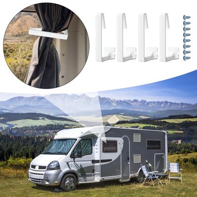 Pinces pour Rideaux de Camping, Clip de Maintien pour Rideau Latéral de Fenêtre de Camping-car, Accessoires pour Camping-car pour Support de Rideau Intérieur