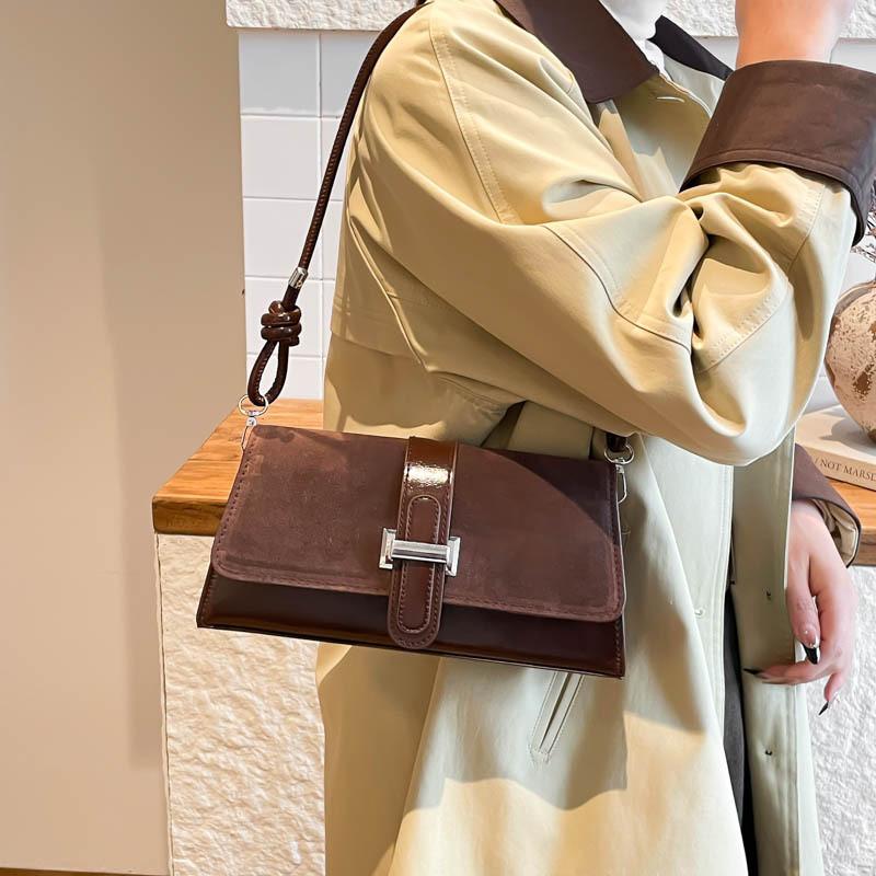 Fashion Minimalist Pu Shoulder Bag For Women Street Style Small Crossbody Purse