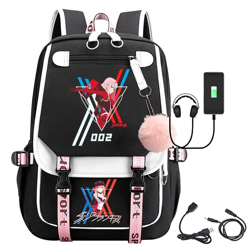 Large Capacity Schoolbag with Shoulder Strap; Student Three-piece Pencil Case Set