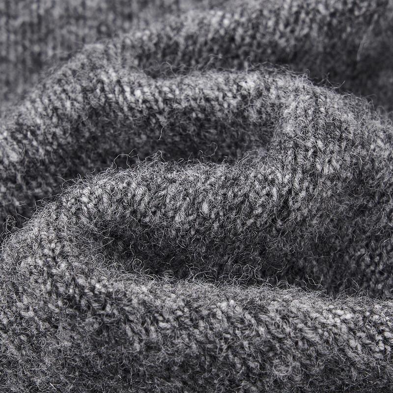 Demana Women's Color-Block Lamb Wool Blend Round Neck Knit Sweater