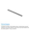 uxcell Full Thread Rod, Right Threaded Rod, Rod Stud 304 Stainless Steel, M6 X