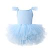 Puffy Baby Girl Ballet Skirt Short Sleeve Party Dance Dress Ballet TuTu Dress  Gymnastic