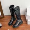 Grape Mother Winter New Retro Knight Boots Women's Boots Side Zipper Short Boots Children's French Fashion Women's Boots