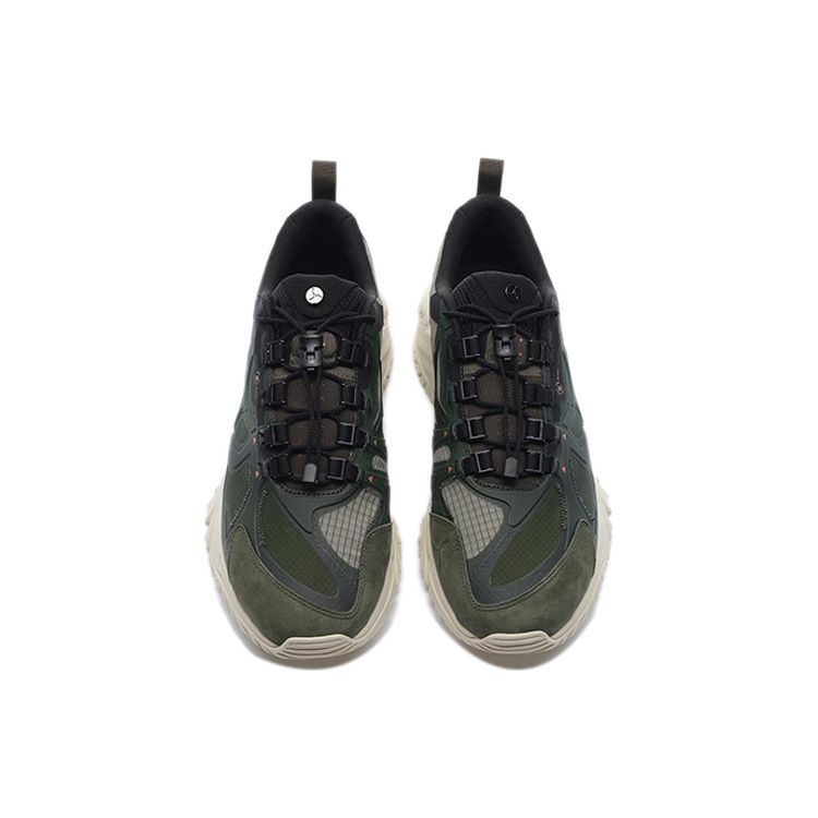 Li-Ning 1990 Non-Slip Wear-Resistant Lightweight Low-Top Casual Shoes Men Sneakers Grape-Green ALFS093-2