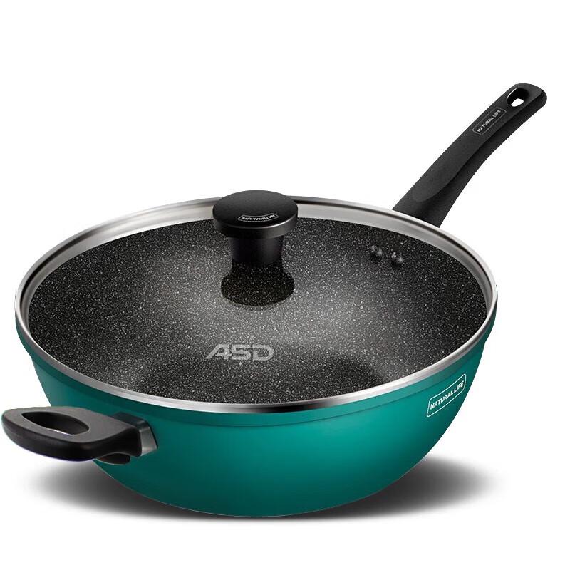ASD 30cm Maifan Stone Non-Stick Wok