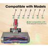 A60P Anti-Tangle Cleaner Head For Dyson V7 V8 V10 V11 V15 Vacuum Attachments With Green Dust Light For Carpets Hardwood Floor