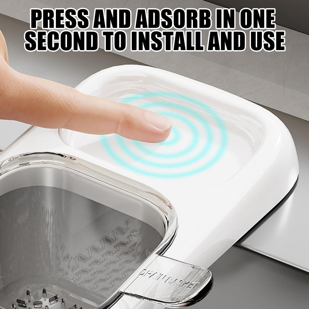 Kitchen Sink Strainer Basket Food Waste Catcher Collapsible Drain Rack with Handle for Washing Vegetables Dishes Fruits Draining