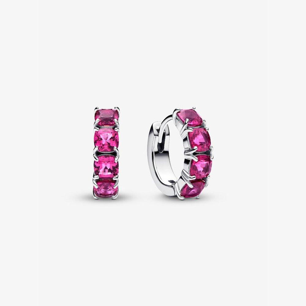 Pandora Pink Hoop Earrings 293851C02