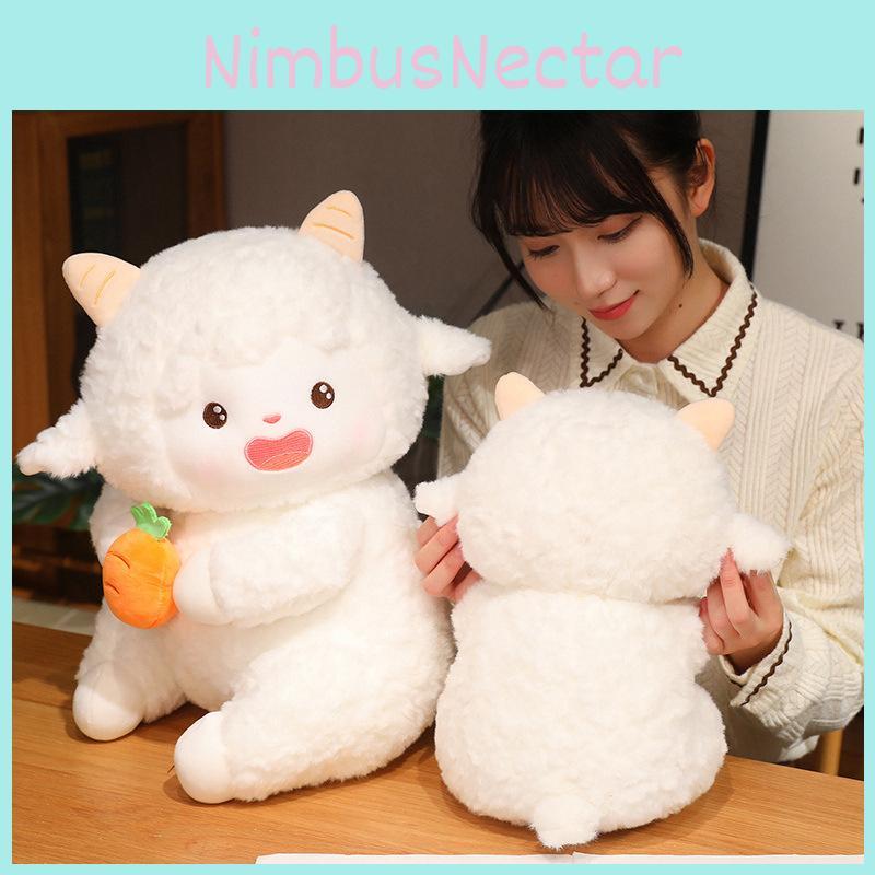 Articulated Lamb Plush Toy With Movable Joints Stuffed Animal Doll For Kids