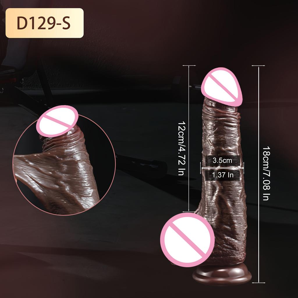 Realistic Dildos Skin Sliding Foreskin Testicles Dildo Penetration Anal Vaginal Stimulation Penis Dick Adult Sex Toys for Woman