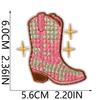 Vintage Western Denim Embroidery Cloth Sticker Ironing Tooling Jacket Luggage Hat Riding Boots Cactus Embroidery Stamp Boy