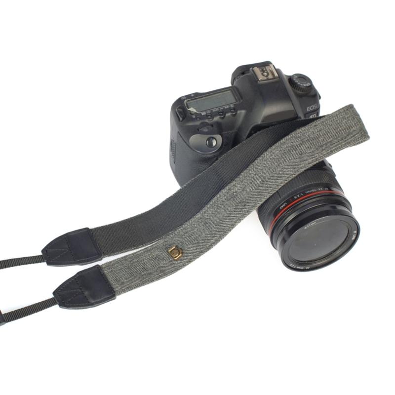 Universal Camera Shoulder Strap Adjustable Neck Lanyard Cotton PU Leather Belt DSLR Cameras Strap Accessory Part