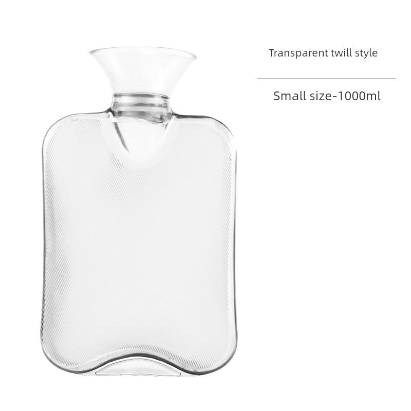 Hot Water Bottle, Transparent Large Water-Filled Heating Bag, Thickened Pvc Hand Warmer, Bed Heating Pad, Belly Warmer