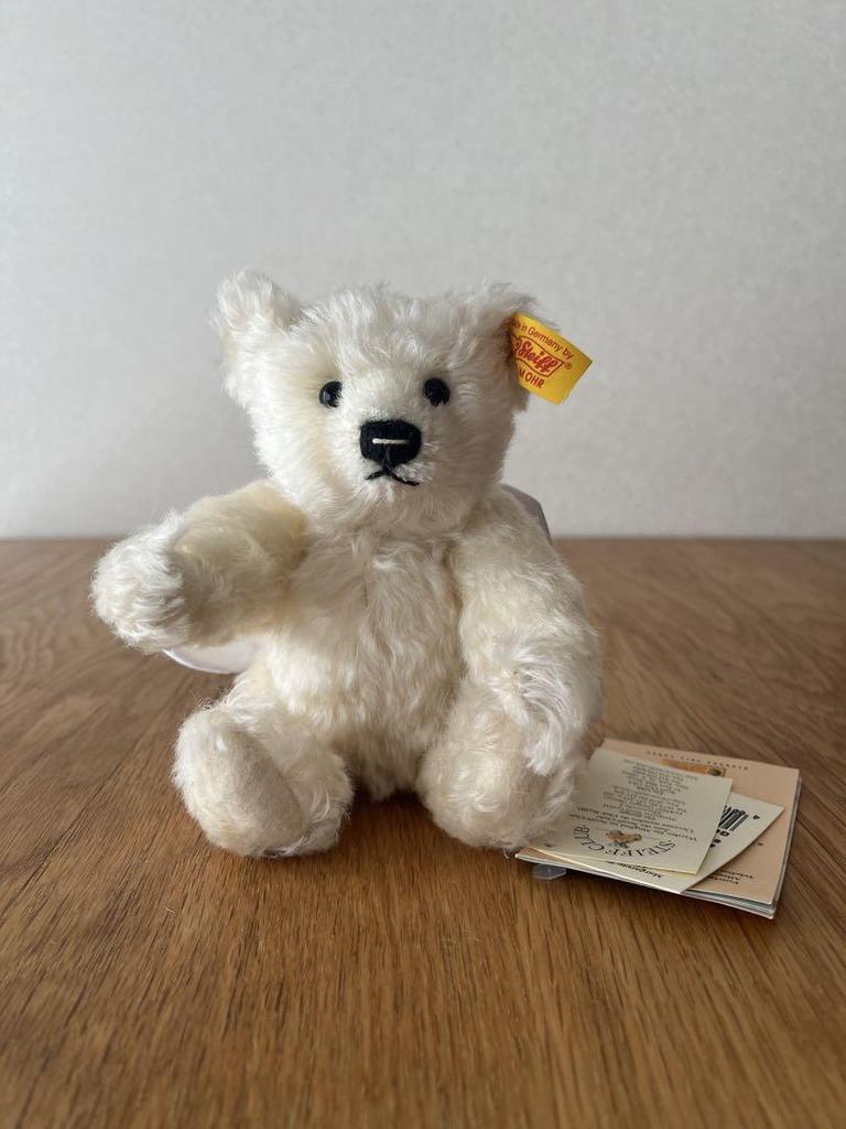 [USED] Steiff 17cm Teddy Bear, Steiff Angel, White Bear