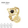 Jeshayuan Witch Knot Ring Je Hebrew Tetragrammaton Ring Witchcraft Pentagram Ring For Women Amulet Jewelry Gift