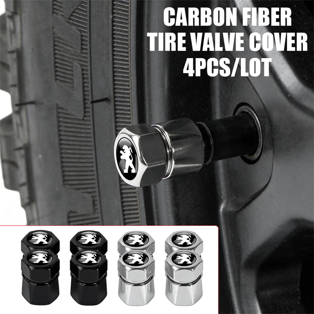 Aluminum Car Tire Valve Caps Diamond Tyre Valve Airtight Cover Waterproof Dust For Peugeot 206 207 208 306 307 308 508 106 2008