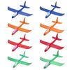 Large Foam Glider with LED Lights EPP Hand Throw Airplane Toy for Kids Outdoor Flying Toy for Boys Girls Crash-Resistant Outdoor Play Gift for