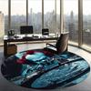 Pennywise (5) Round Office Rug Decorative Floor Rug for Office Bedroom Living Room and Home Space