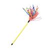 Colorful Rattle Ribbon Teaser Rod Wand Stick Pet Cat Kitten Bite Chew Chase Toy