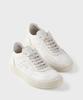 Panicale Beige Retro Leather Sneakers