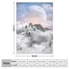 The Soul That Sees Beauty (Winter Moon / Wolf Spirit) Throw Blanket Cute Plaid Picnic Shaggy Sofa Bed Luxury Thicken Blankets