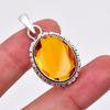 Citrine Pendant, 925 Sterling Silver Pendant Necklace, Handmade Statement Jewelry Gift For Her