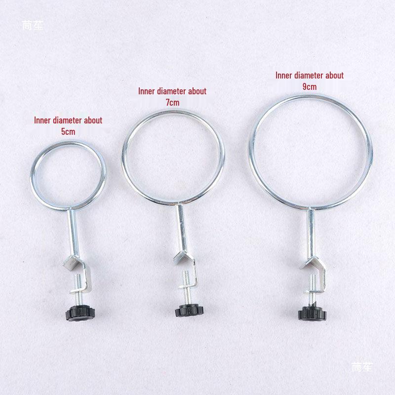 Ensemble de trépied en fer: Anneaux Grands et Petits avec Entonnoir et Accessoires à Base Carrée