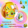 50 Cartoon Avocado Stickers Cute Avocado Stickers Fruit Personality Stickers
