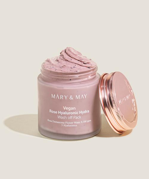 Mary & May Vegan Rose Hyaluronic Hydra Wash-Off Pack