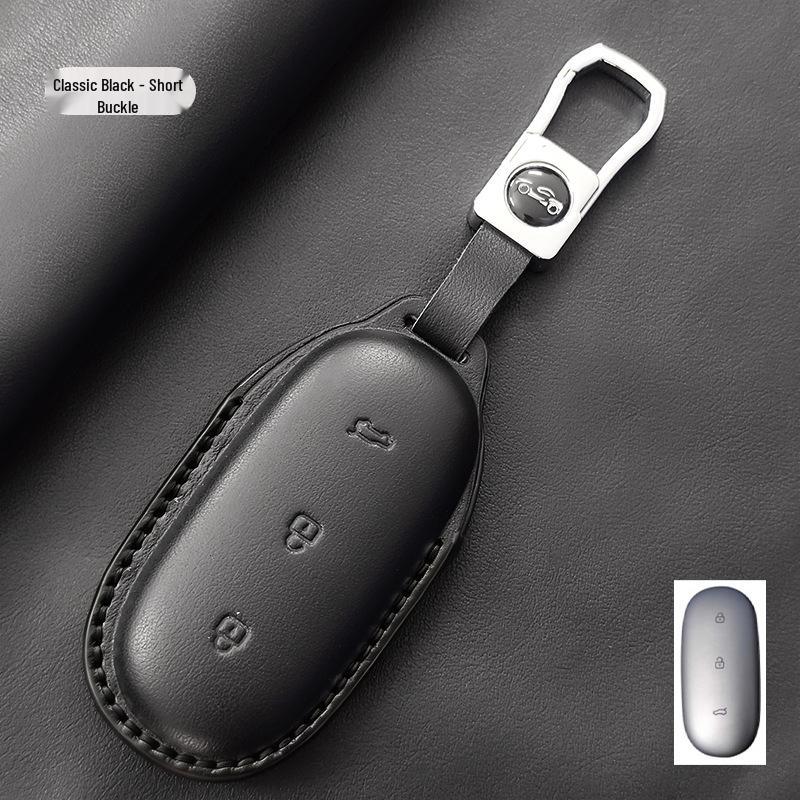 Genuine Leather Key Case for Ideal I6 L9MAX/L8/L7/L6/ONE/Mega - High-End with Buckle Shell