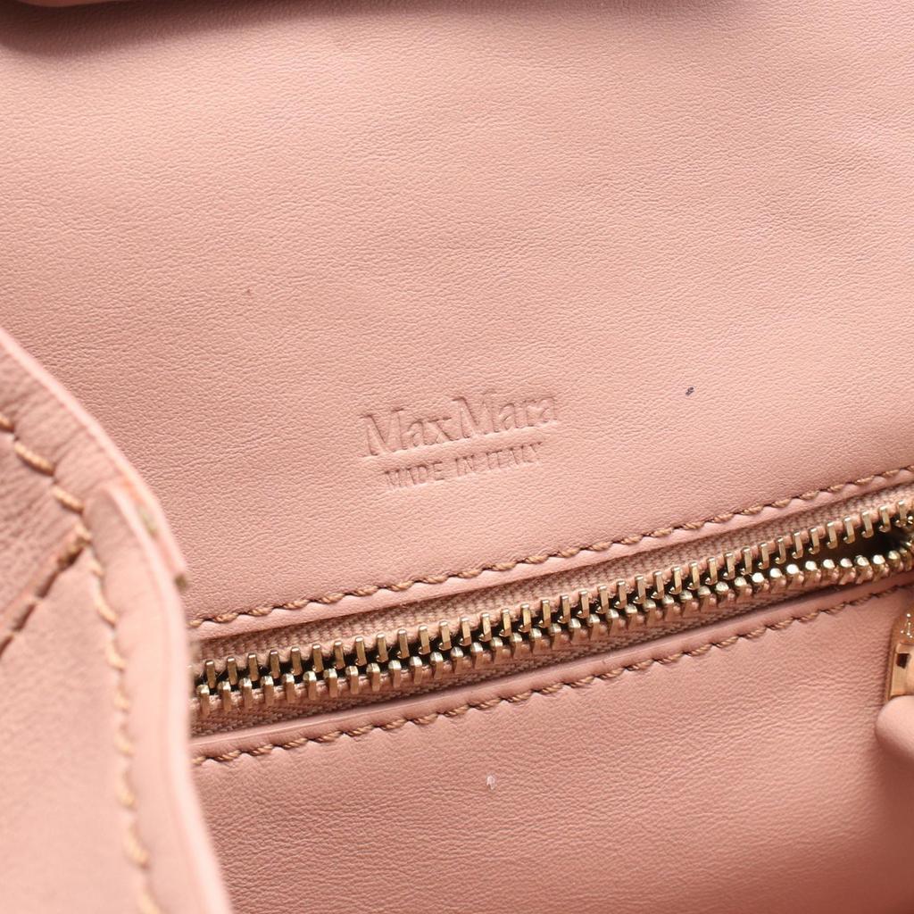 Used MAX MARA 2WAY Shoulder Bag leather Pink Used Women