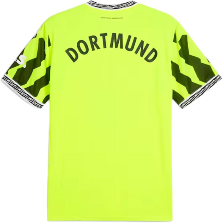 Puma Borussia Dortmund Bvb SS25 Semplice Felpa Comoda Manica Corta Maglia da Calcio Uomo Top Giallo Nero 775350-04