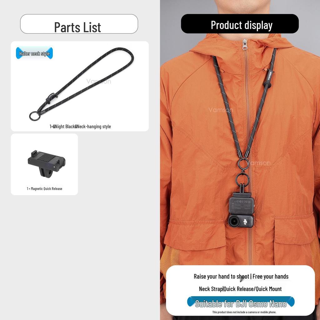 DJI Osmo Nano HD Explosion-Proof Tempered Film & Selfie Stick for Action Camera