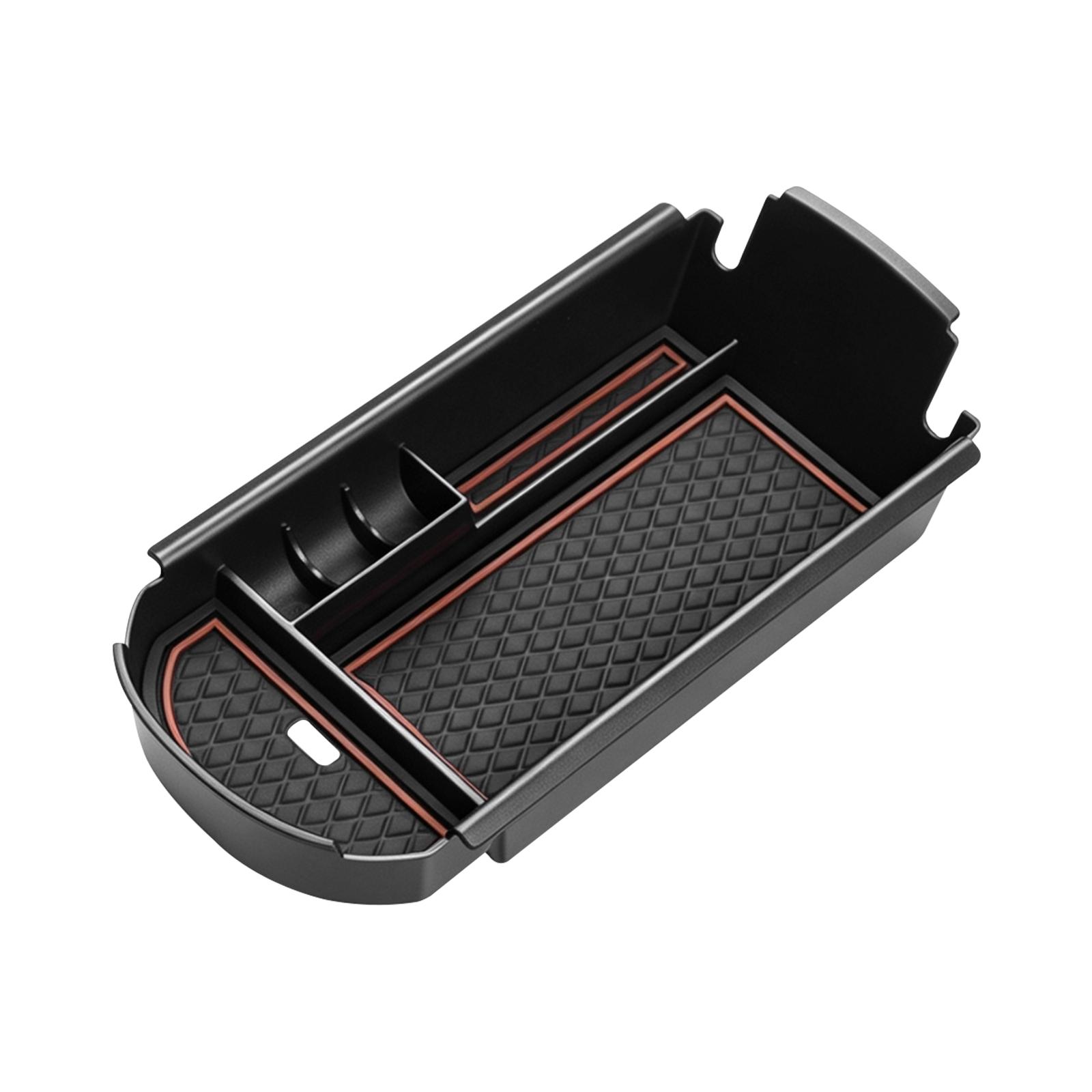 Luckeasy Für Toyota C-Hr Auto Aufbewahrungsbox Innenzubehör Mittelkonsolen-Armlehnenbox Organizer Aufräum-Aufbewahrungskoffer Tablett black