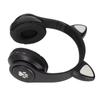 Leuchtende Katzenohren Bluetooth Kopfhörer Bass Faltbar Kabellos Headwear Atmungslicht Headset