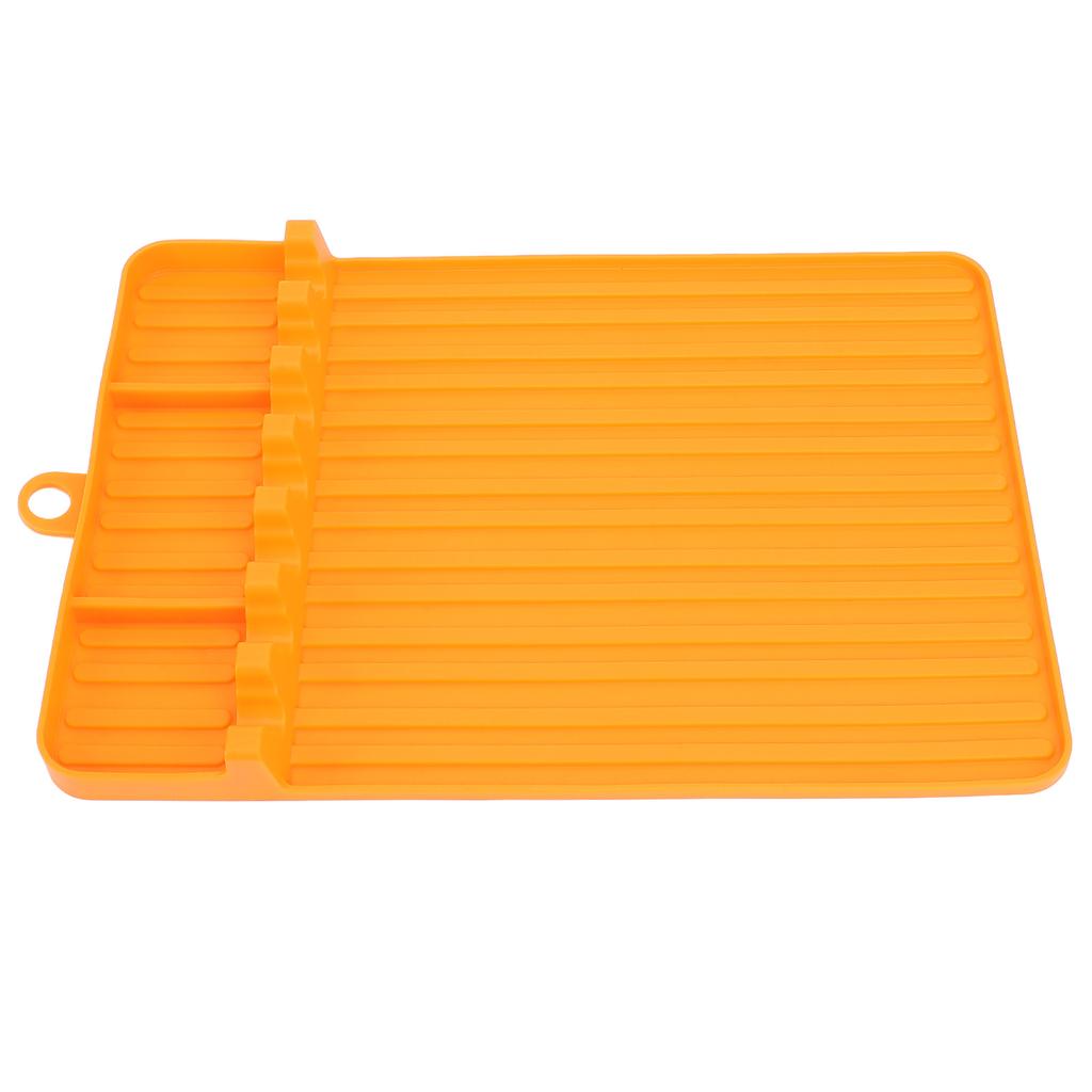 Silicone Griddle Tools Mat Heat Resistant Washable Reusable Soft Flexible Silicone Grill Side Shelf Mat for Baking Grilling Camping