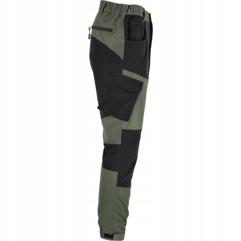 Protective Work Trousers To The Waist Stretch Green-Black Lahti Pro 1 Pc