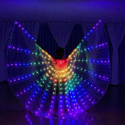 Led Belly Dance Wings Women's Performance Fluorescent Butterfly Isis Wings For Belly Dancing Carnival Shows
