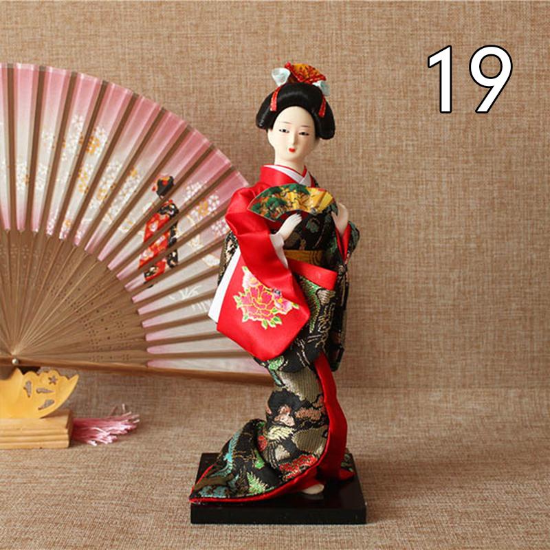 Krásné japonské figurky gejš Panenky s krásným kimonem Domácí dekorace na plochu Miniatury Kolekce ozdob z gejš Dárek