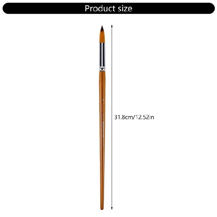 Long Handle Artist Paintbrush for Large Canvas Painting Wooden Grip Professional Nylon Bristles Multi Head Avaliable