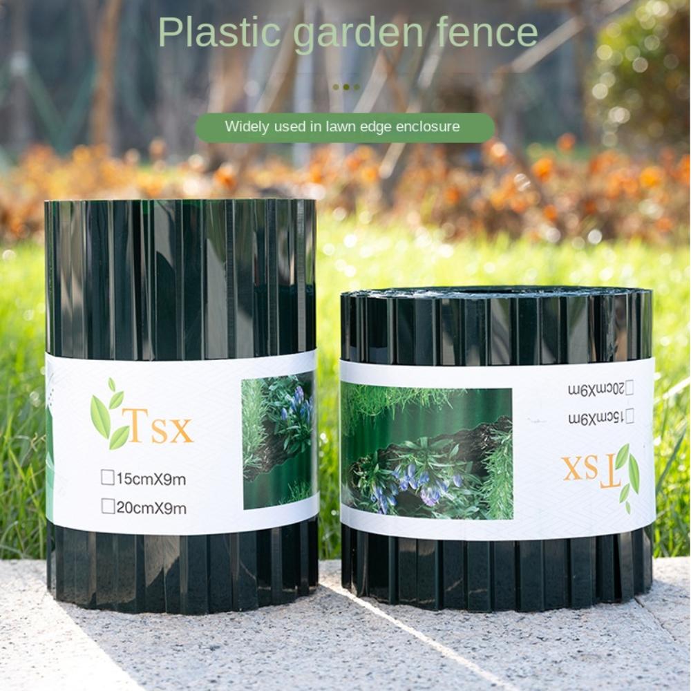 Edgeboundary Grass Lawn Edge Borders 10cm/15cm/20cm*9M Garden Supplies Plastic Garden Fence