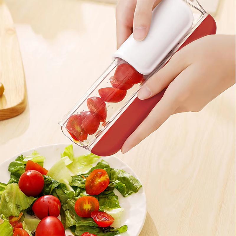 Salad Grape Multifunctional Slicer Cherry Small Fruit Slicer Grape Kitchen Accessories Progressive Zip Fruit Vegetable Tools