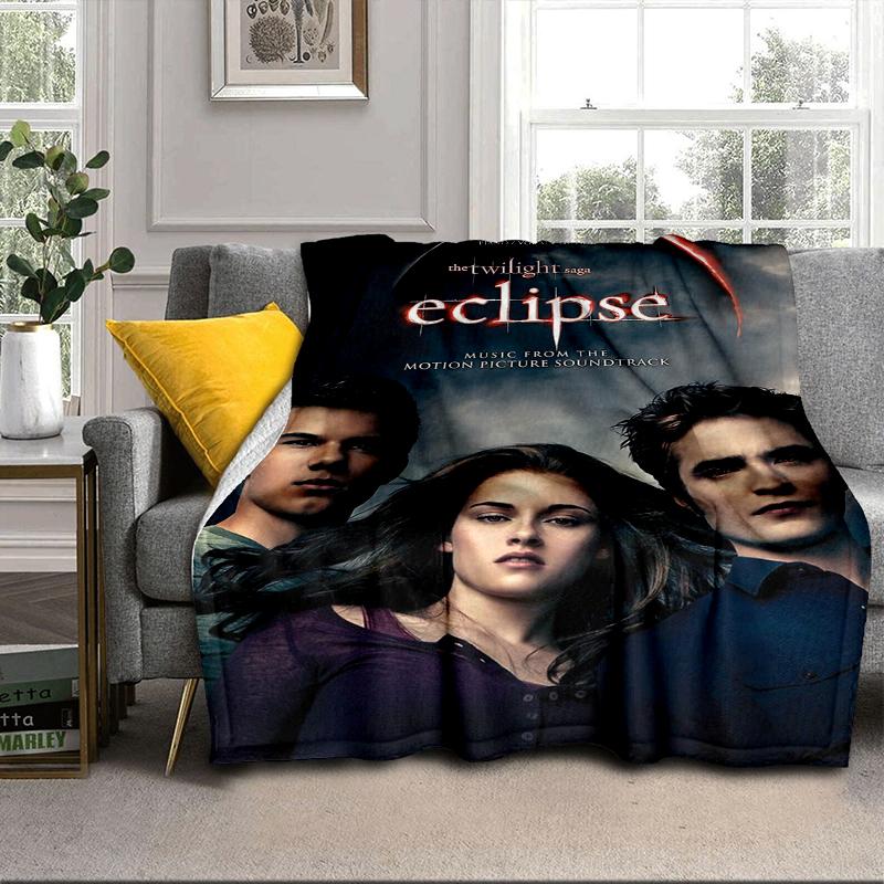 Eclipse Twilight Vampire Blanket Flannel Blanket for Bed, Sofa, Camping, Hiking, Picnic Essentials, Gift for Family Fan Gifts